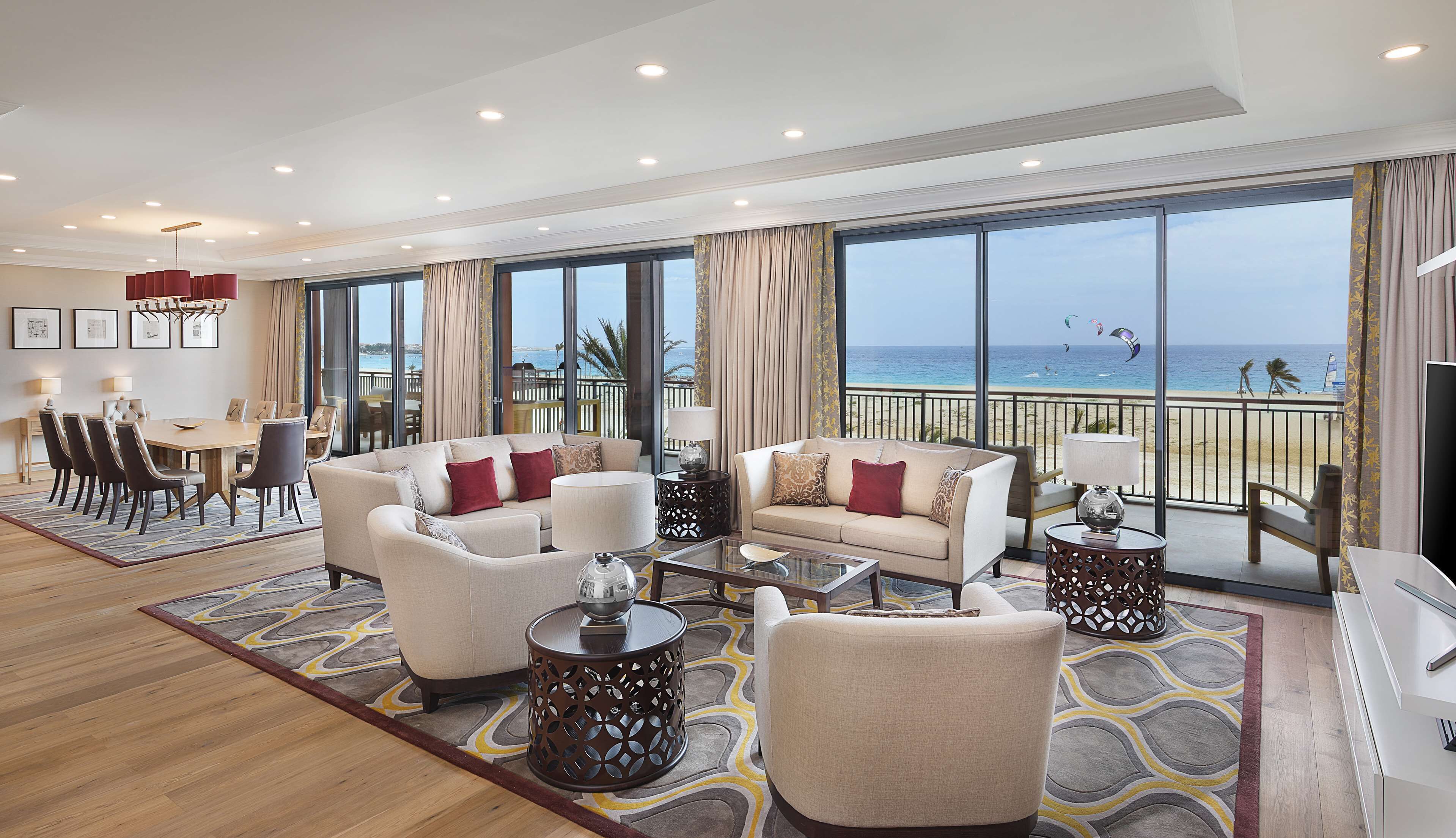 Presidential Suite, 1 King Bed | Living area | 50-inch LED TV with satellite channels, TV, toys