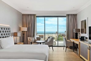 总统套房, 1 张特大床 | 高档床上用品、加厚床垫、迷你吧、客房内保险箱