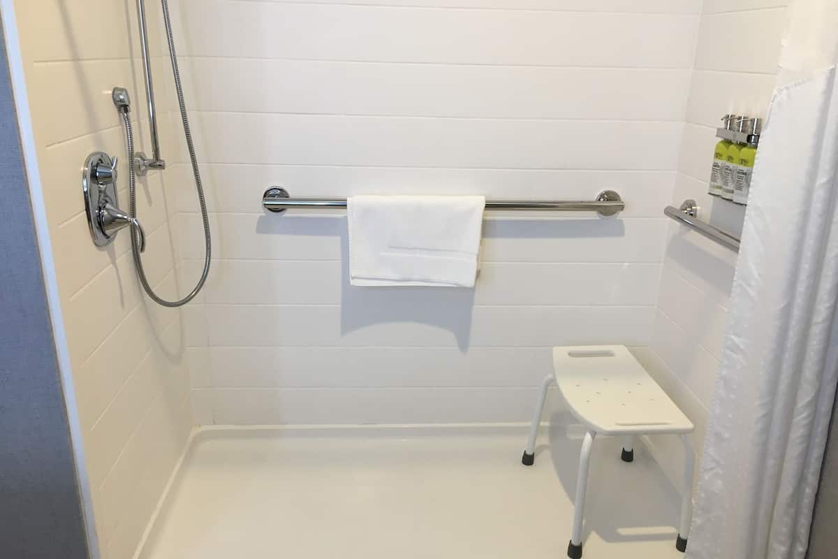 Standard Room, 2 Queen Beds, Accessible (Communications) | Bathroom | Free toiletries, hair dryer, towels, soap