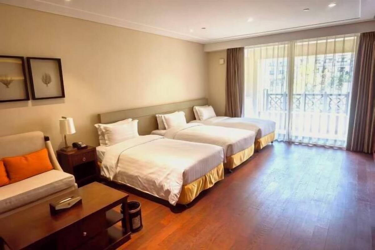 In-room safe, desk, blackout curtains, iron/ironing board