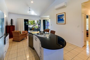 Apartment, 1 Bedroom (Anchorage 10) | Private kitchen | Full-sized fridge, microwave, stovetop, dishwasher - Anchorage Complex (Whitsundays)