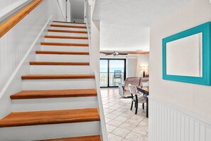 Living area - Cocoa Beach Club - Oceanfront Condos with Pool next to Pier and Port Canaveral (Cocoa Beach)