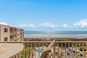 Balcony view - Canaveral Towers - Oceanfront Condos with Pool and Mini Golf by Port Canaveral - Cocoa Beach (Cape Canaveral)