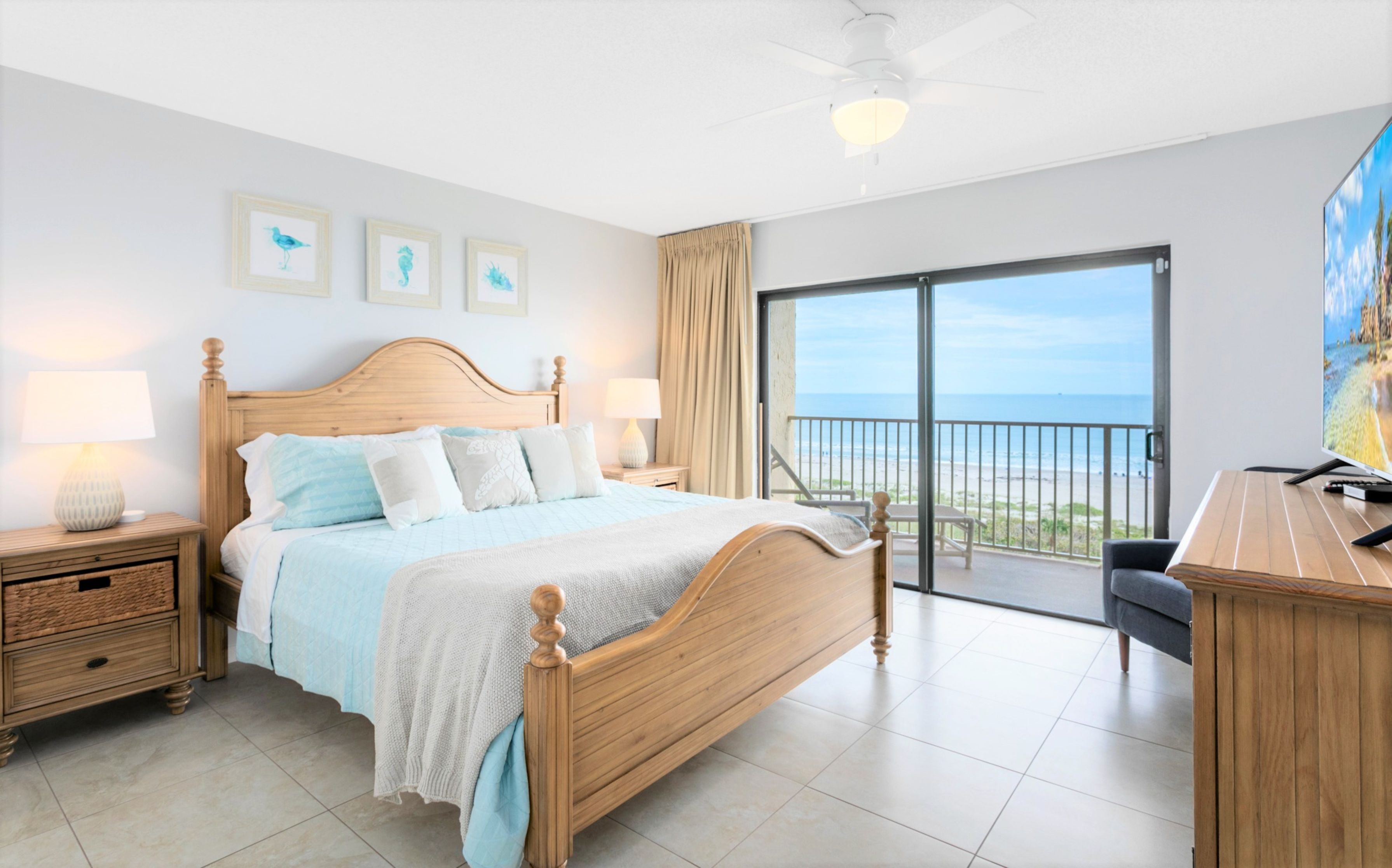 콘도, 침실 3개, 바닷가 | 1 개의 침실, 각각 다른 스타일의 인테리어, 각각 다르게 가구 비치, 암막 커튼