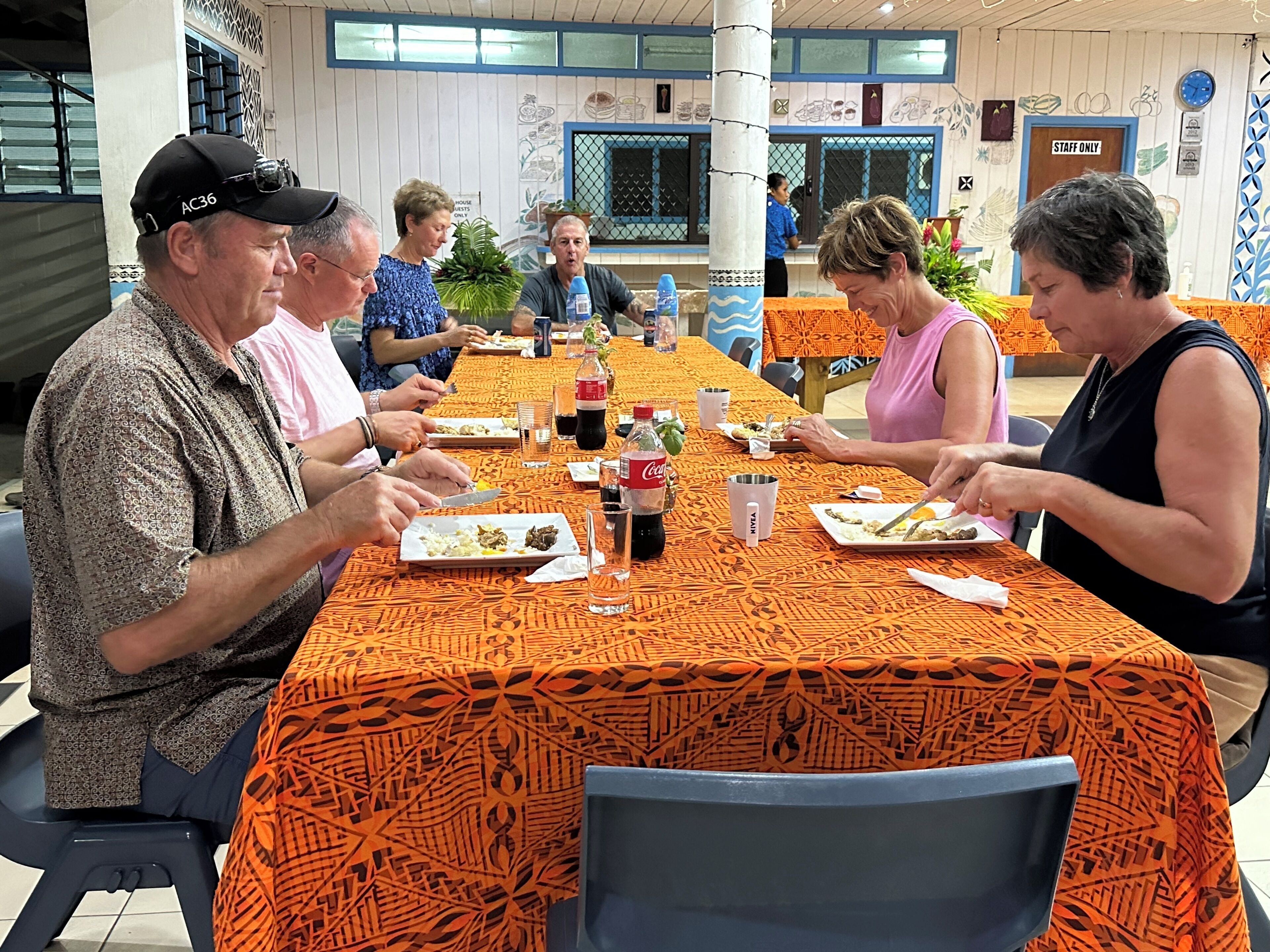 breakfast, lunch and dinner served