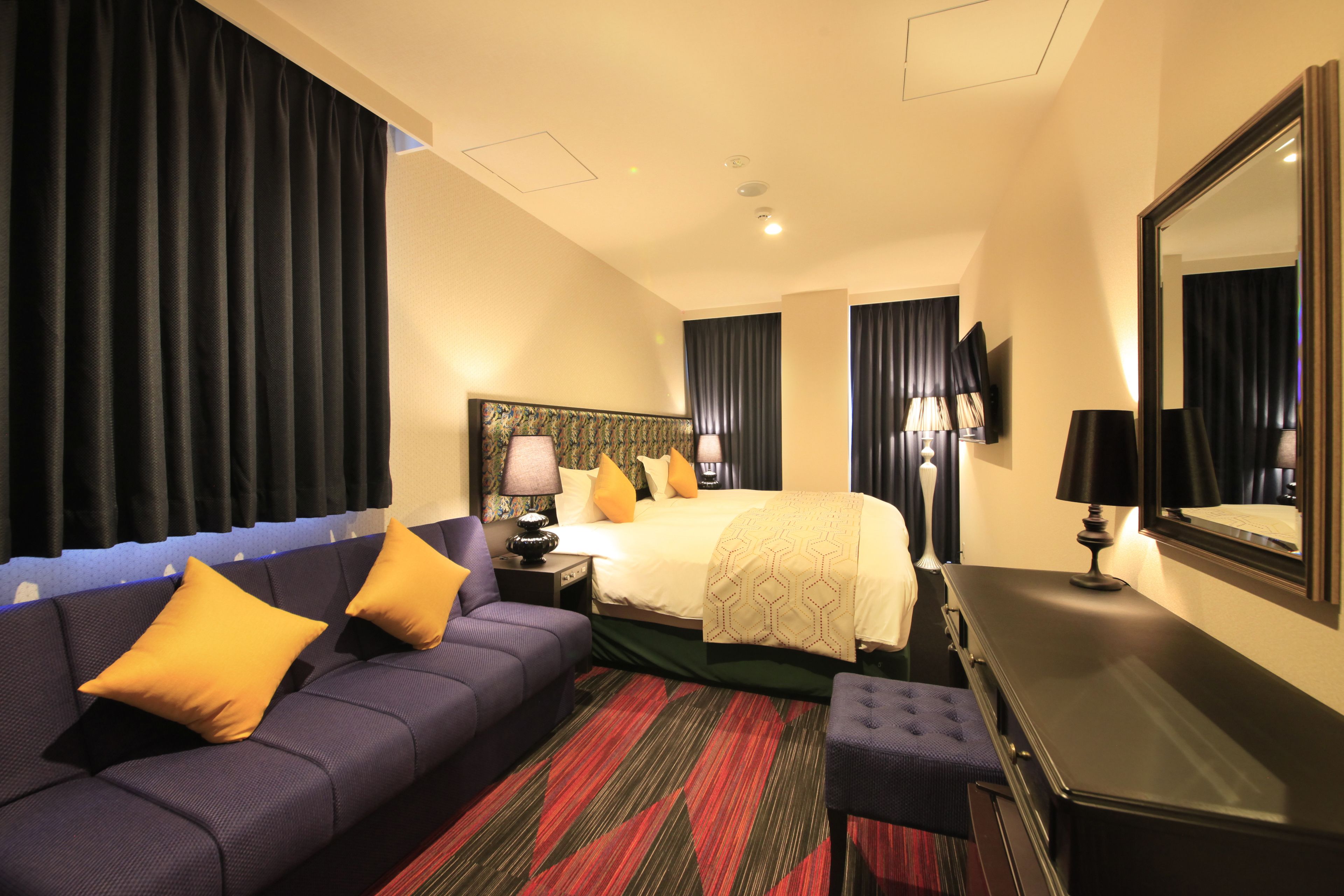 open air bath comfort twin room (2 semi-double bed) non smoking | 1 bedroom, desk, iron/ironing board, free wifi