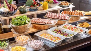 Daily buffet breakfast for a fee