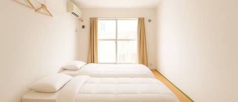 Chambre avec lits jumeaux de style japonais