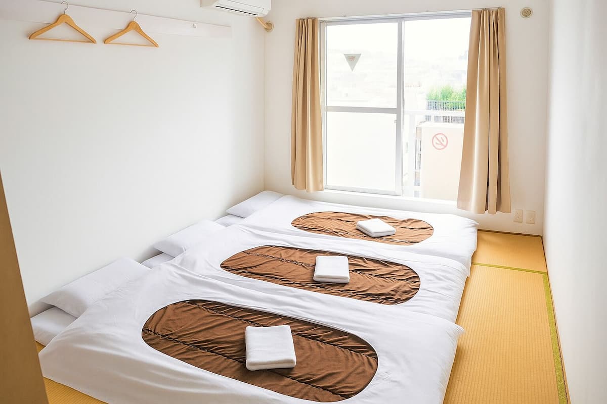 Japanese Style Room with Shared Bathroom (3 Persons) | Soundproofing, iron/ironing board, free WiFi