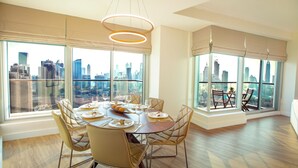 Superior Apartment, 2 Bedrooms, Balcony, Lake View | Living area - Boutique Living - Burj Views Downtown Dubai (Dubai)