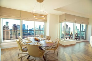 Superior Apartment, 2 Bedrooms, Balcony, Lake View | Living area | LCD TV, Netflix, DVD player - Boutique Living - Burj Views Downtown Dubai (Dubai)