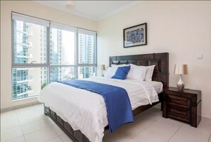 Apartment, 1 King Bed with Sofa bed, Balcony, City View | 1 bedroom, iron/ironing board, free WiFi - Nasma Luxury Stays - Burj Residences (Dubai)