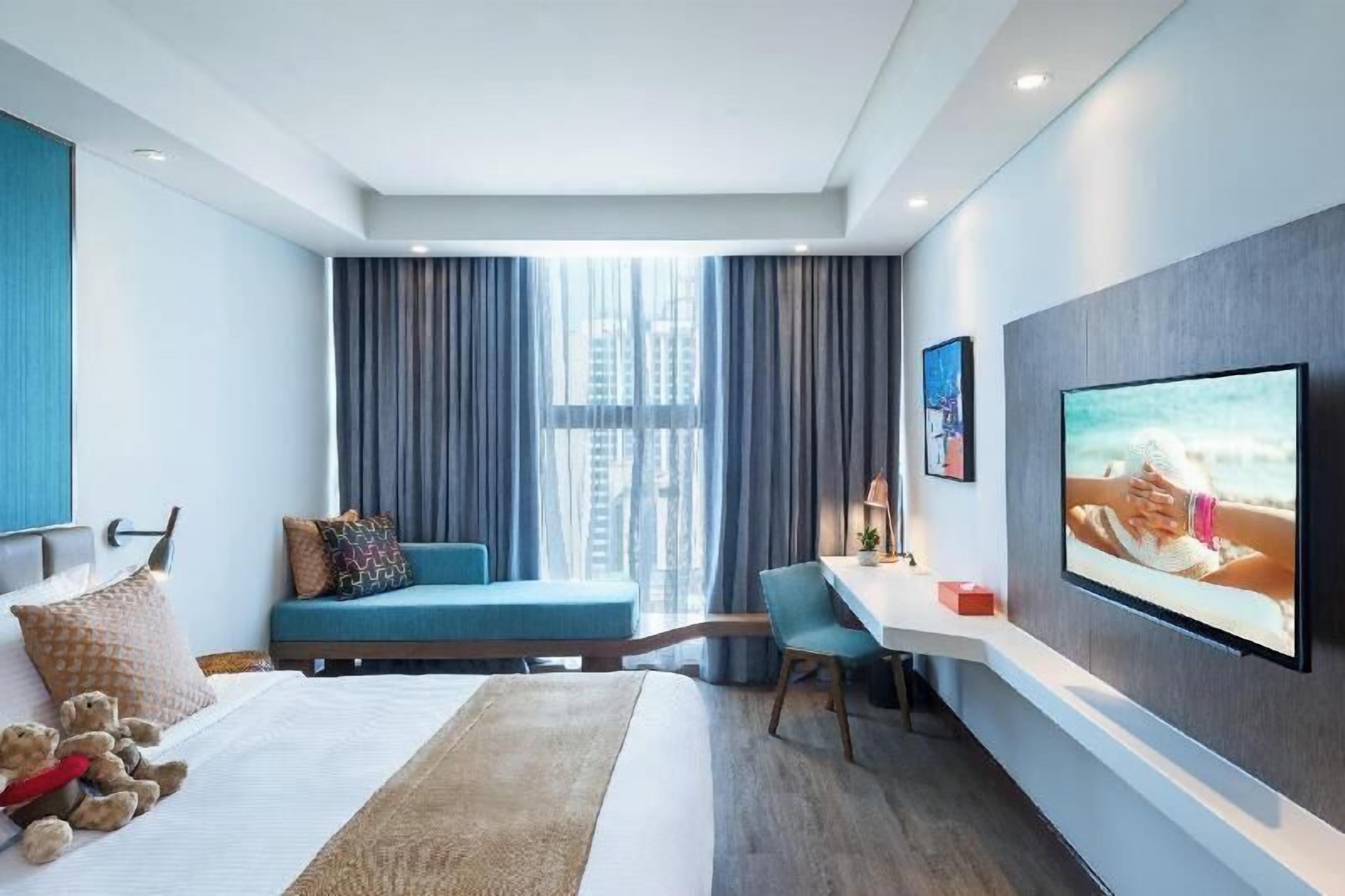 Biancheria da letto di alta qualità, copriletto in piuma, minibar