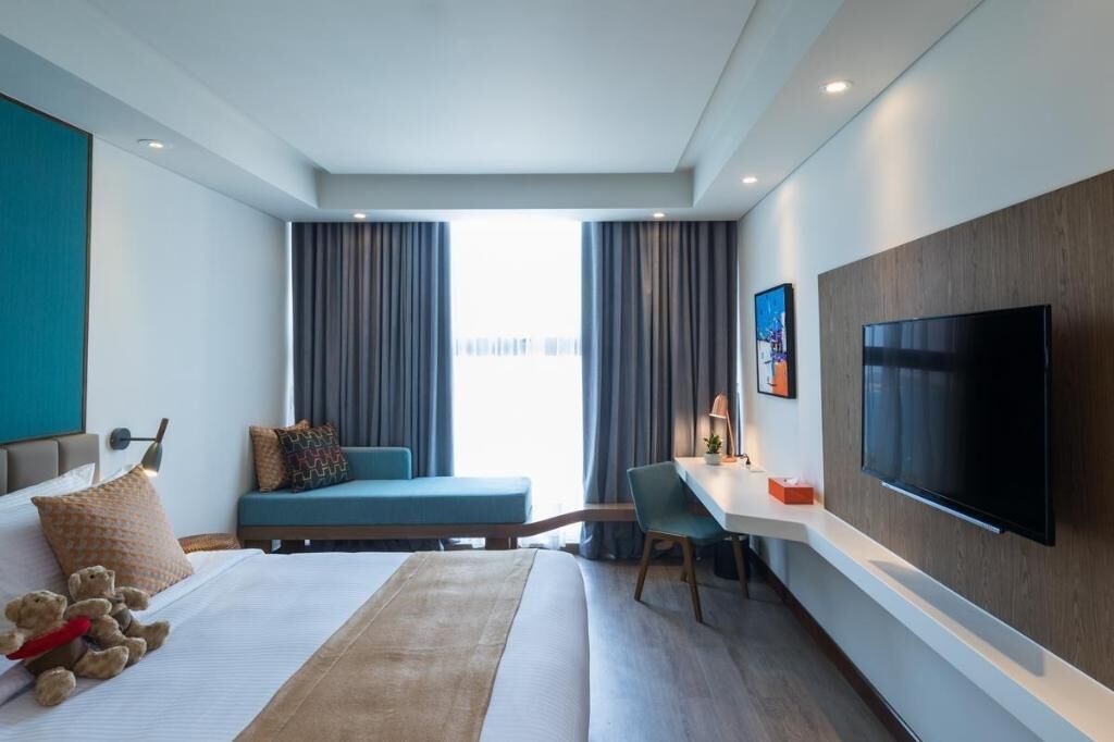 Literie de qualité supérieure, couette en duvet d'oie, minibar