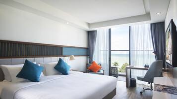 Literie de qualité supérieure, couette en duvet d'oie, minibar