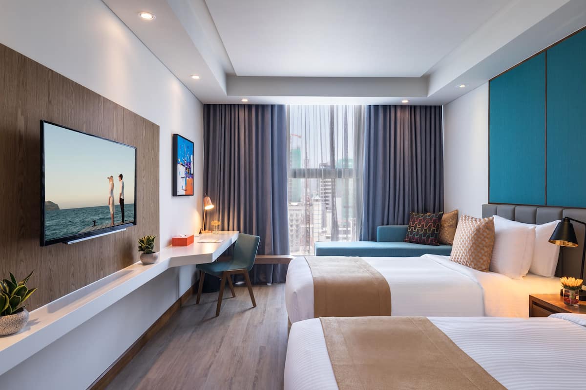 1 chambre, literie de qualité supérieure, couette en duvet d'oie