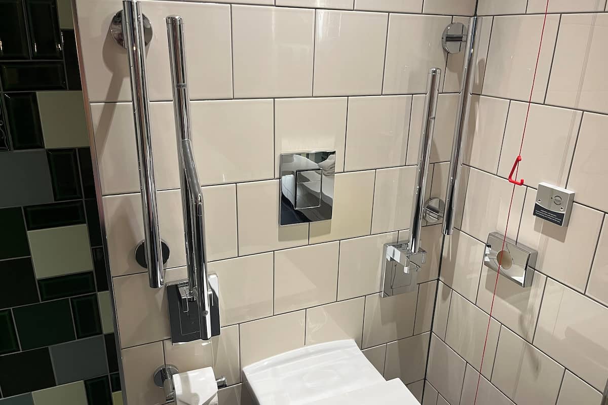 shower, designer toiletries, hair dryer, bathrobes