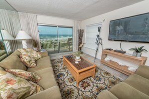 Condo, 3 Bedrooms, Oceanfront | Living room - Spanish Main by Happy Palm Stays (Cocoa Beach)