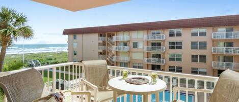 Appart'hôtel, 3 chambres, vue océan | Balcon