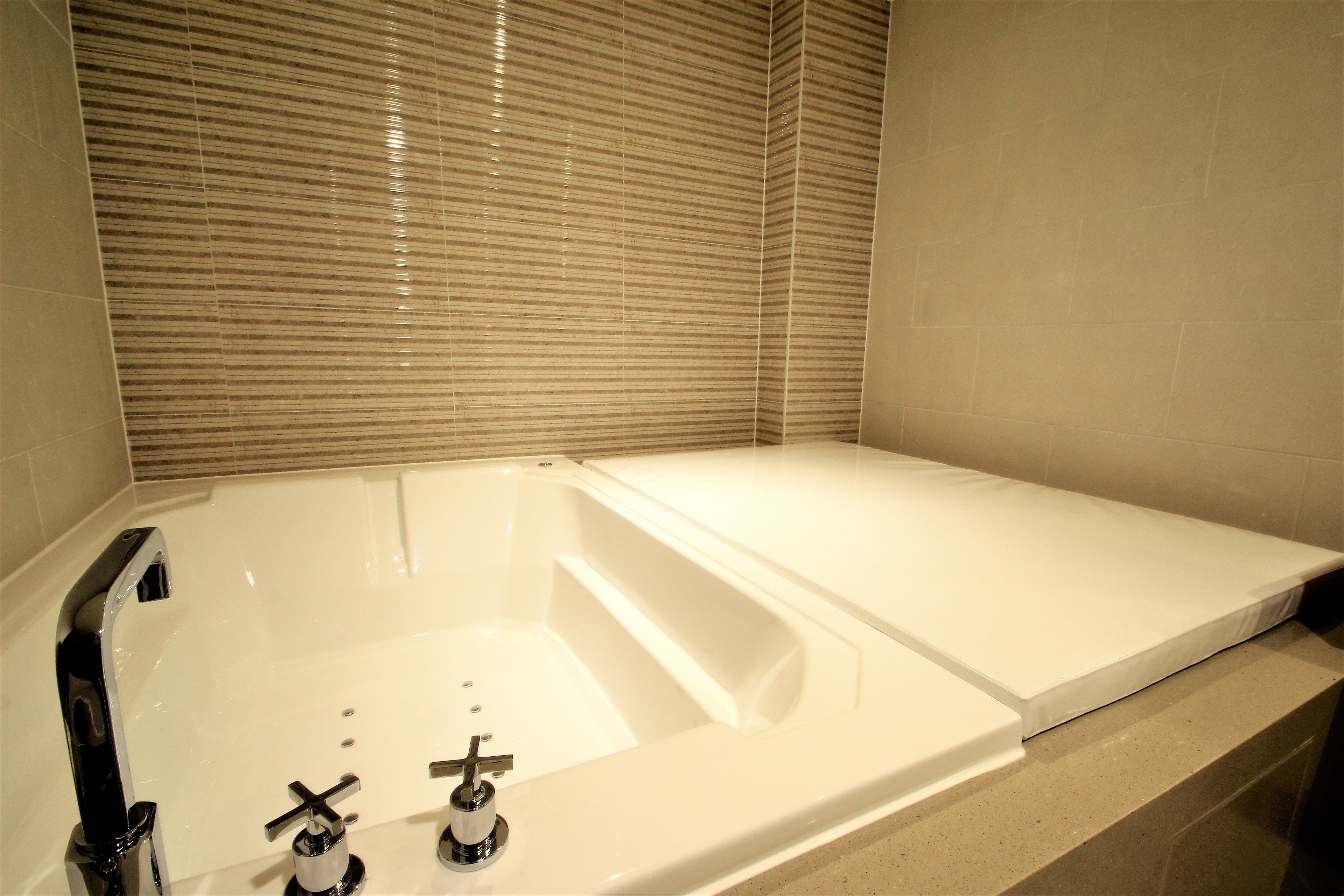 vip | bathroom | separate bathtub and shower, designer toiletries, dressing gowns