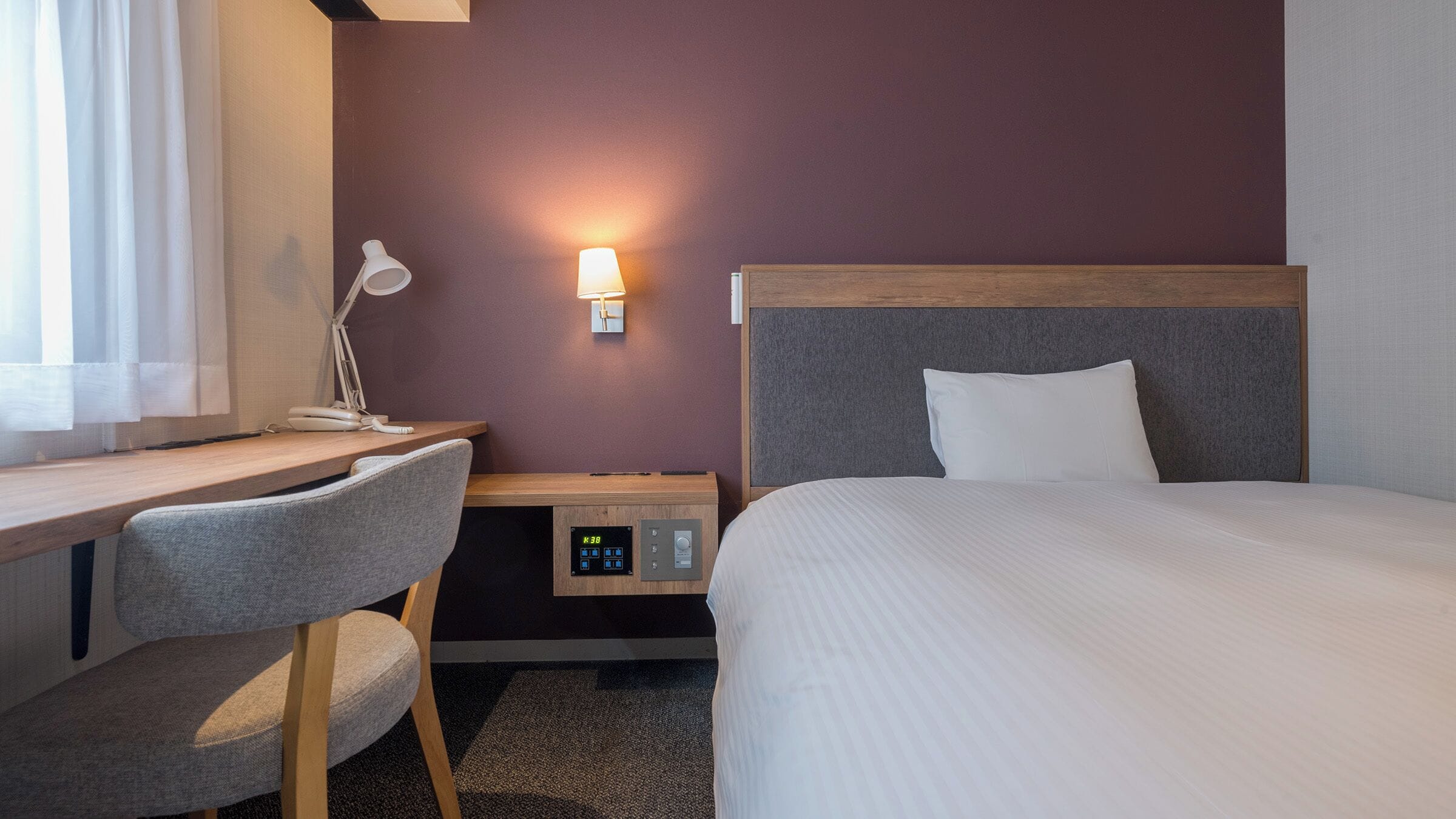 1 bedroom, down duvets, desk, blackout curtains