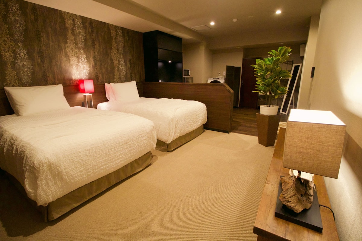 Comfort-Studio, Nichtraucher, Kochnische | Daunenbettdecken, Pillowtop-Betten, individuell dekoriert