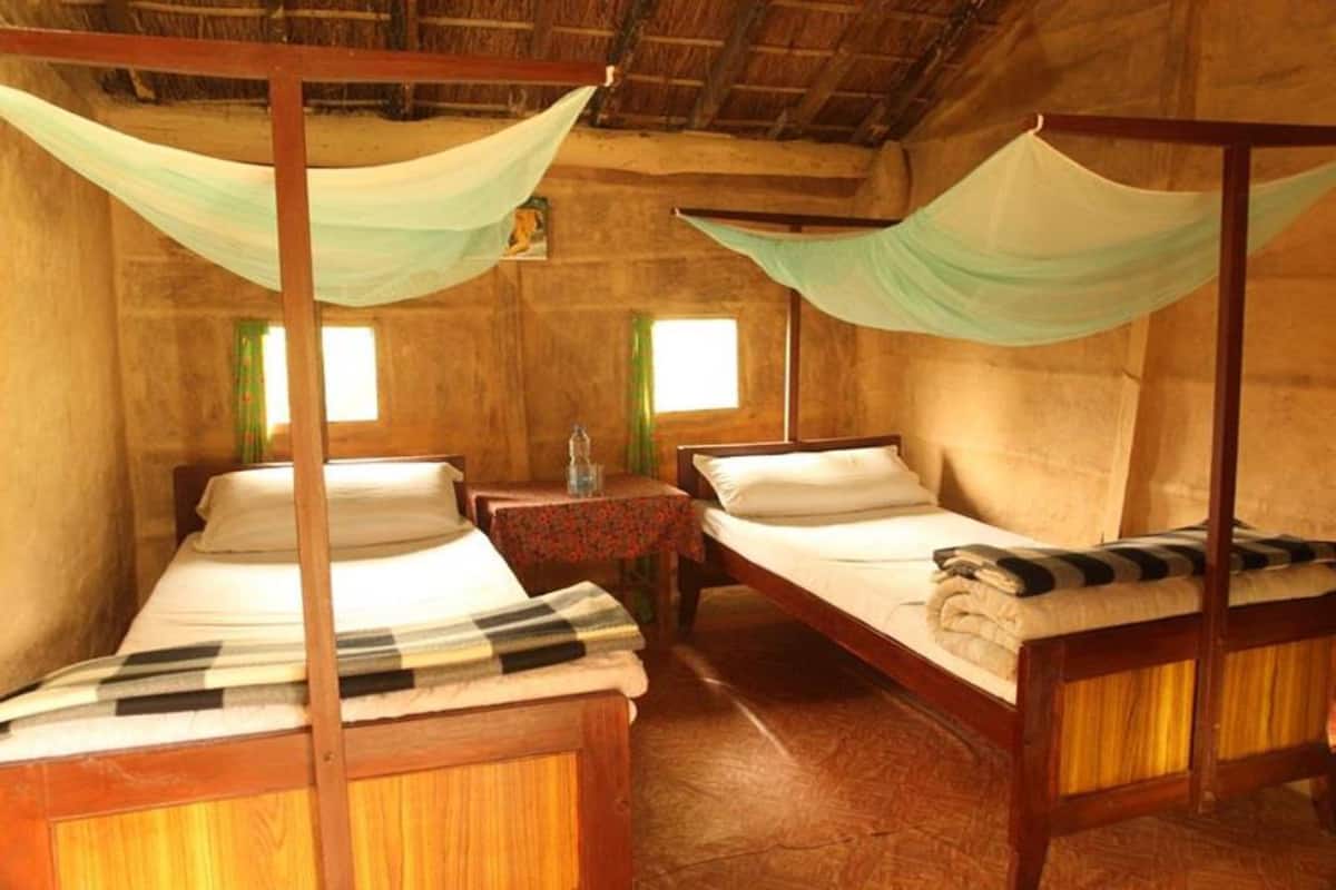 Deluxe kamer, 1 twee- of 2 eenpersoonsbedden | Een kluis op de kamer, een bureau, extra bedden, gratis wifi