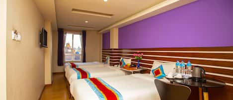 Premium Room, 3 Single Beds | Memory-foam beds, in-room safe, individually decorated