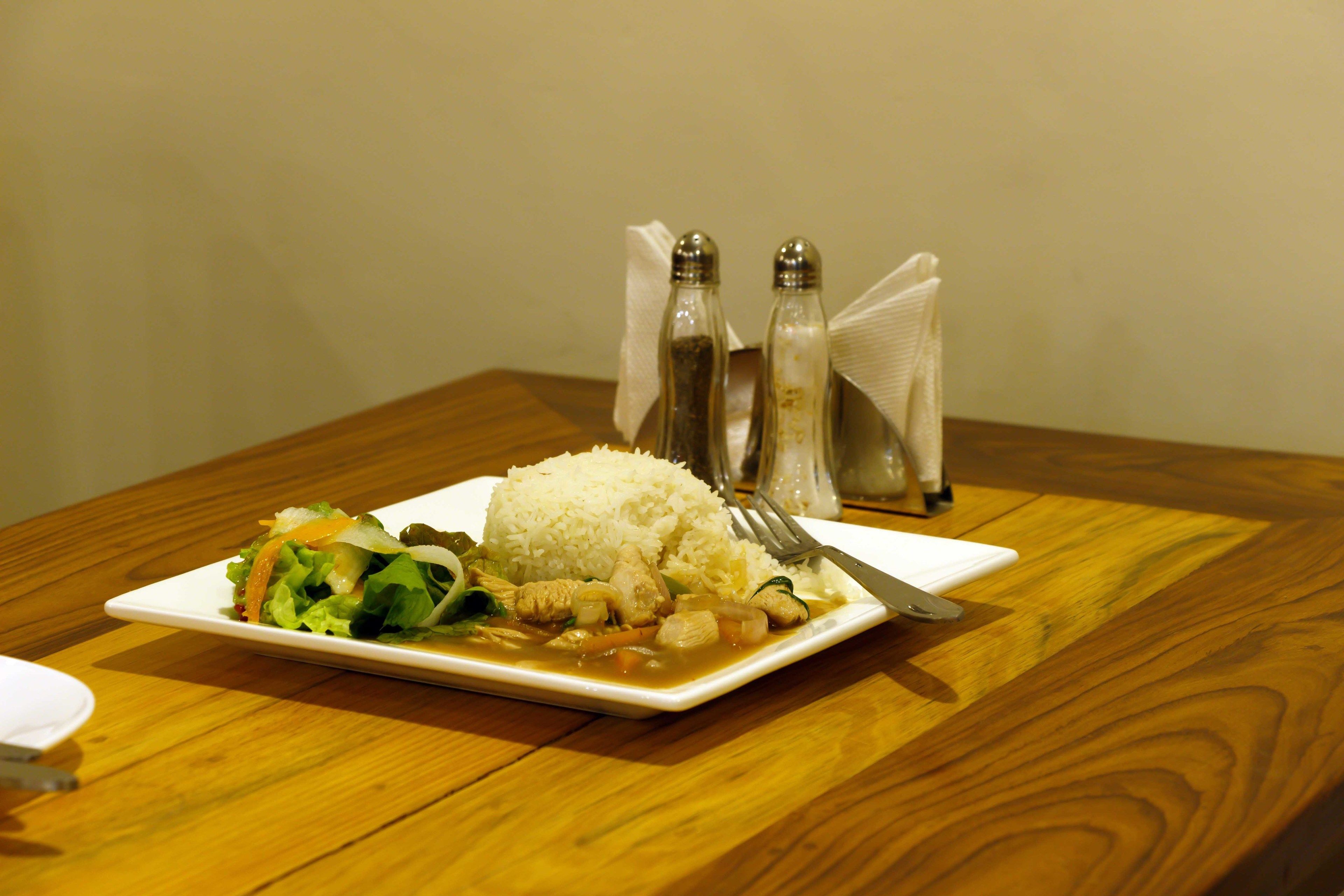 breakfast, lunch, dinner served; garden views