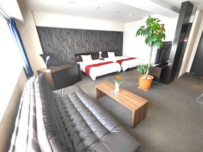 Executive Twin Room, 2 Bedrooms | In-room safe, desk, free WiFi, bed sheets