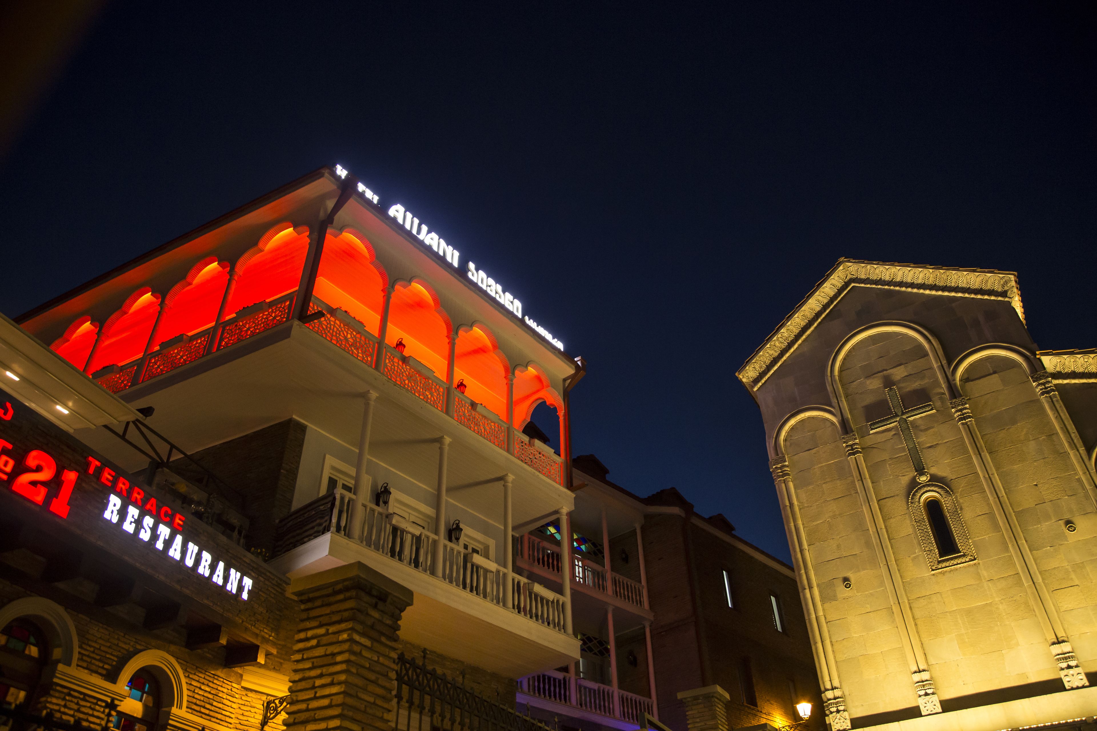 front of property – evening/night