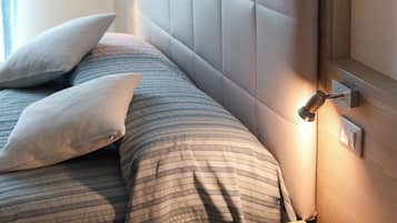 Desk, free cots/infant beds, free WiFi, bed sheets