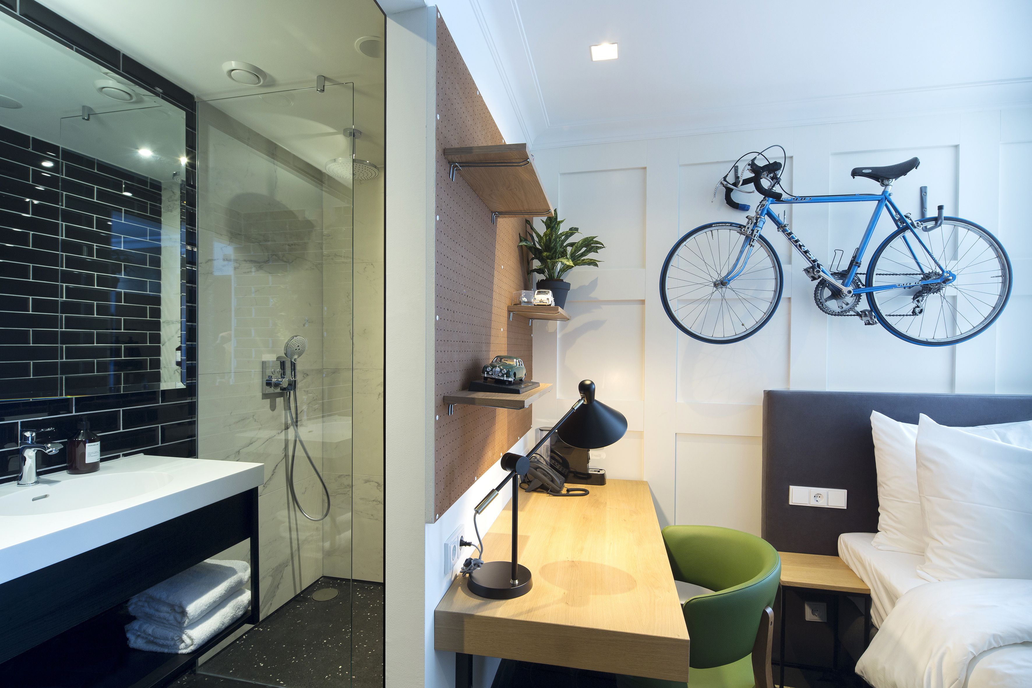 deluxe double room | premium bedding, down duvets, in-room safe, desk