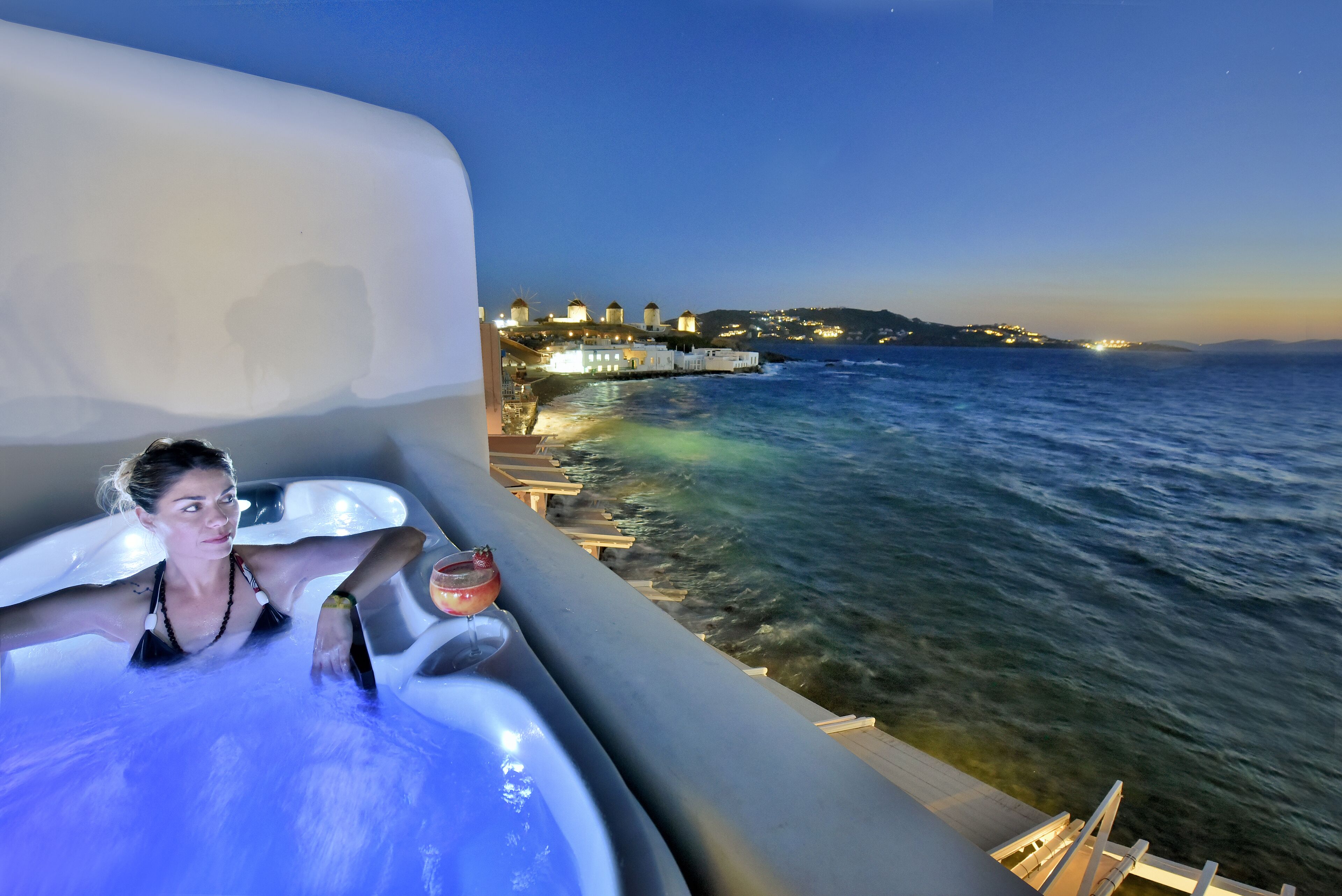 Junior-Suite, Meerblick (Outdoor Jetted Tub) | Terrasse/Patio