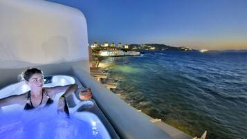 Junior-Suite, Meerblick (Outdoor Jetted Tub) | Terrasse/Patio