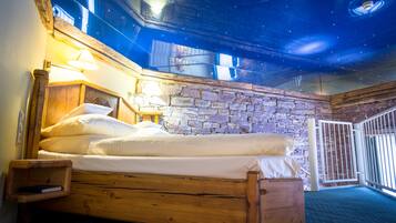 Hypo-allergenic bedding, individually decorated, desk, soundproofing