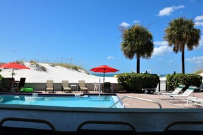 2 outdoor pools, a heated pool, open 9 AM to 9 PM, pool umbrellas - Miramar Beach Resort (St. Pete Beach)