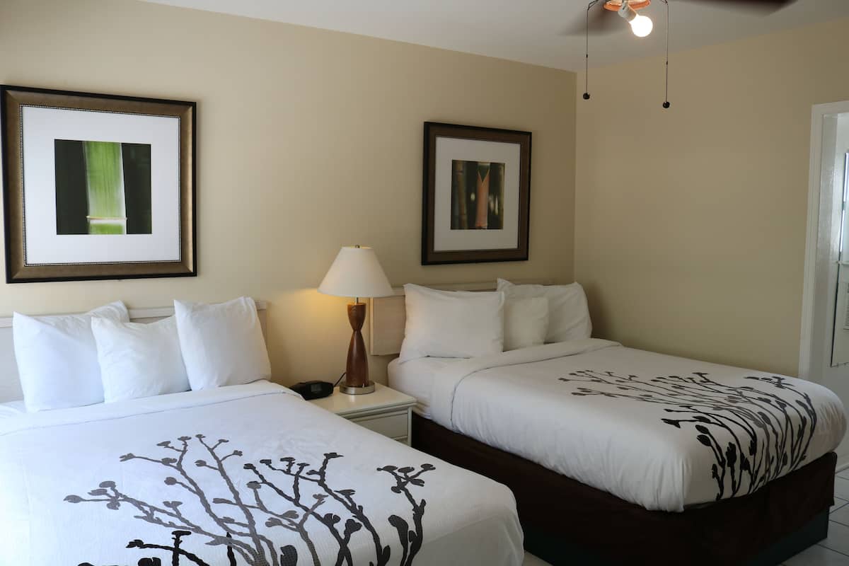 Room, 2 Double Beds, Kitchen, Courtyard View (1st Floor) | Down duvets, in-room safe, iron/ironing board, free WiFi