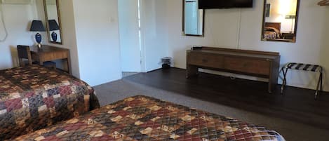 Standard Room, 2 Double Beds | Free WiFi, bed sheets