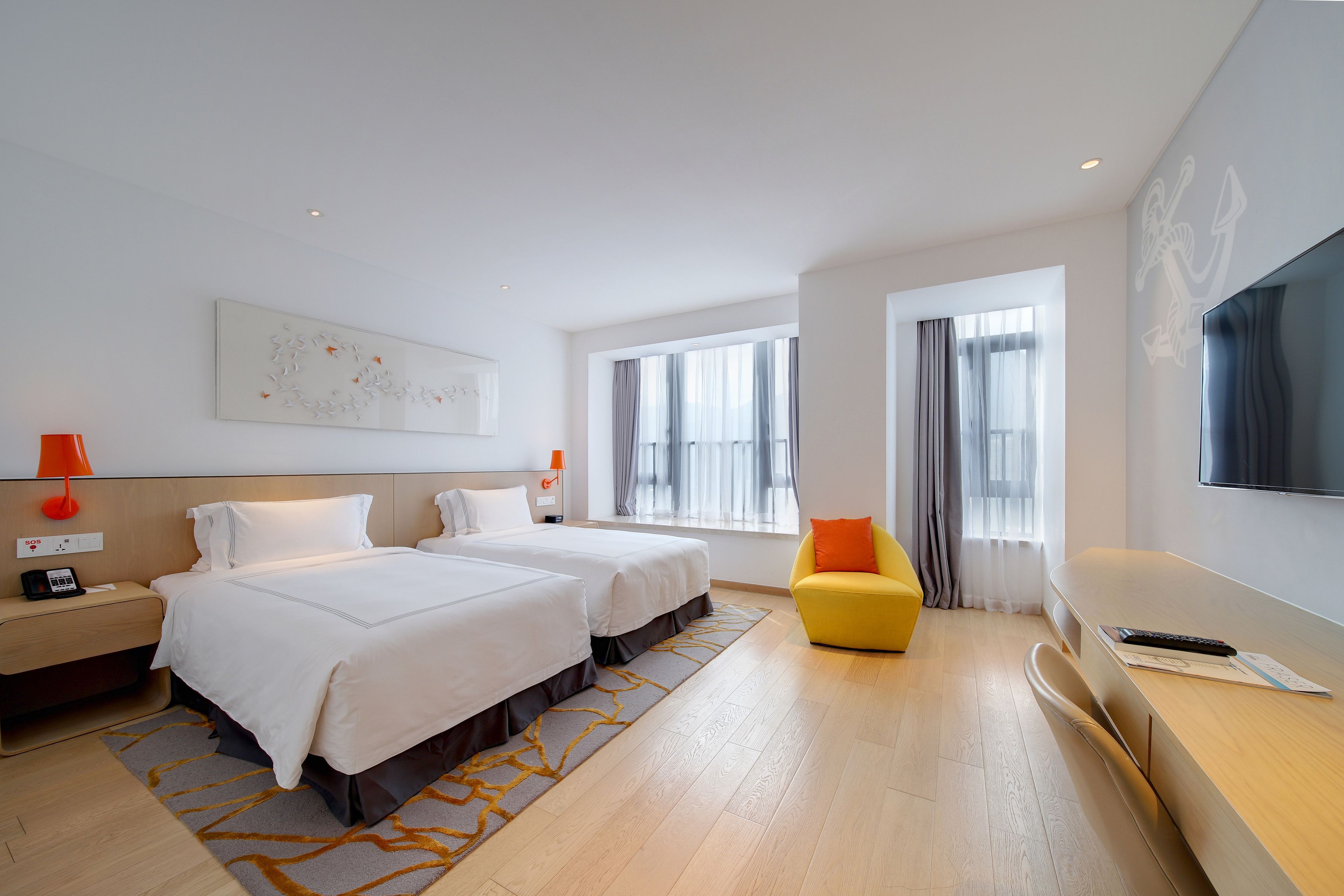 Studio Executive Twin(Epidemic preventative & sterilized hotel) | Mountain view