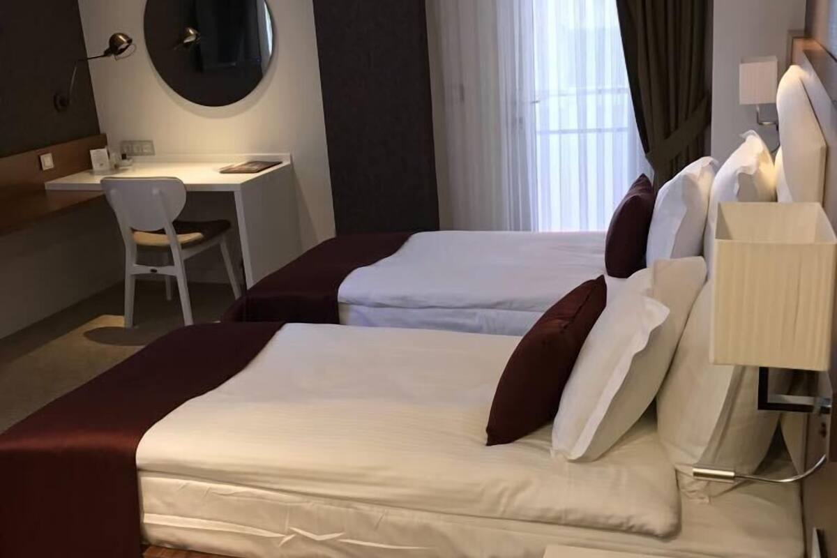 business twin room | premium bedding, free minibar items, in-room safe, desk