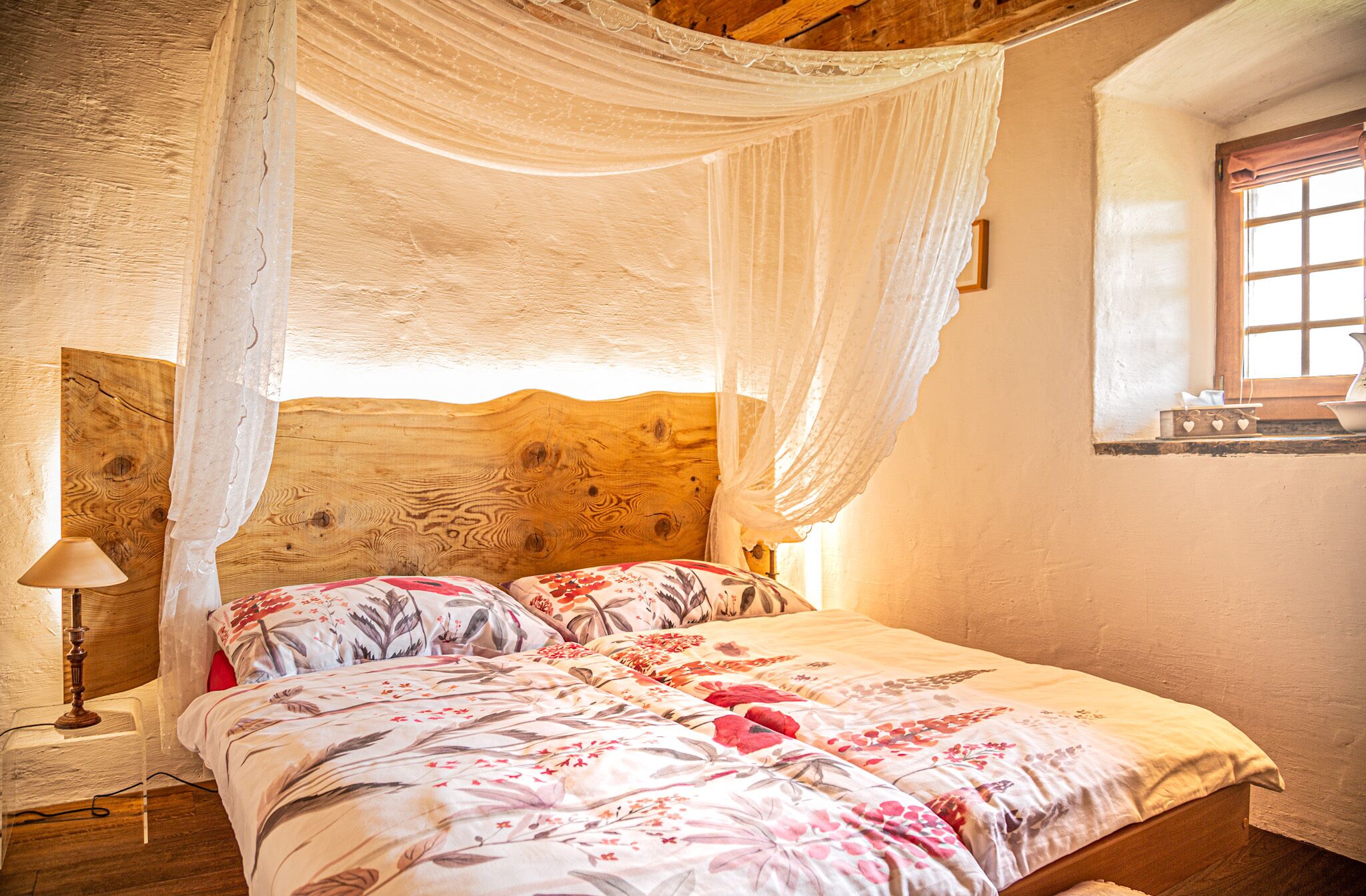 Chambre Double, salle de bains privée, vue montagne (Balcon Baldaquin)