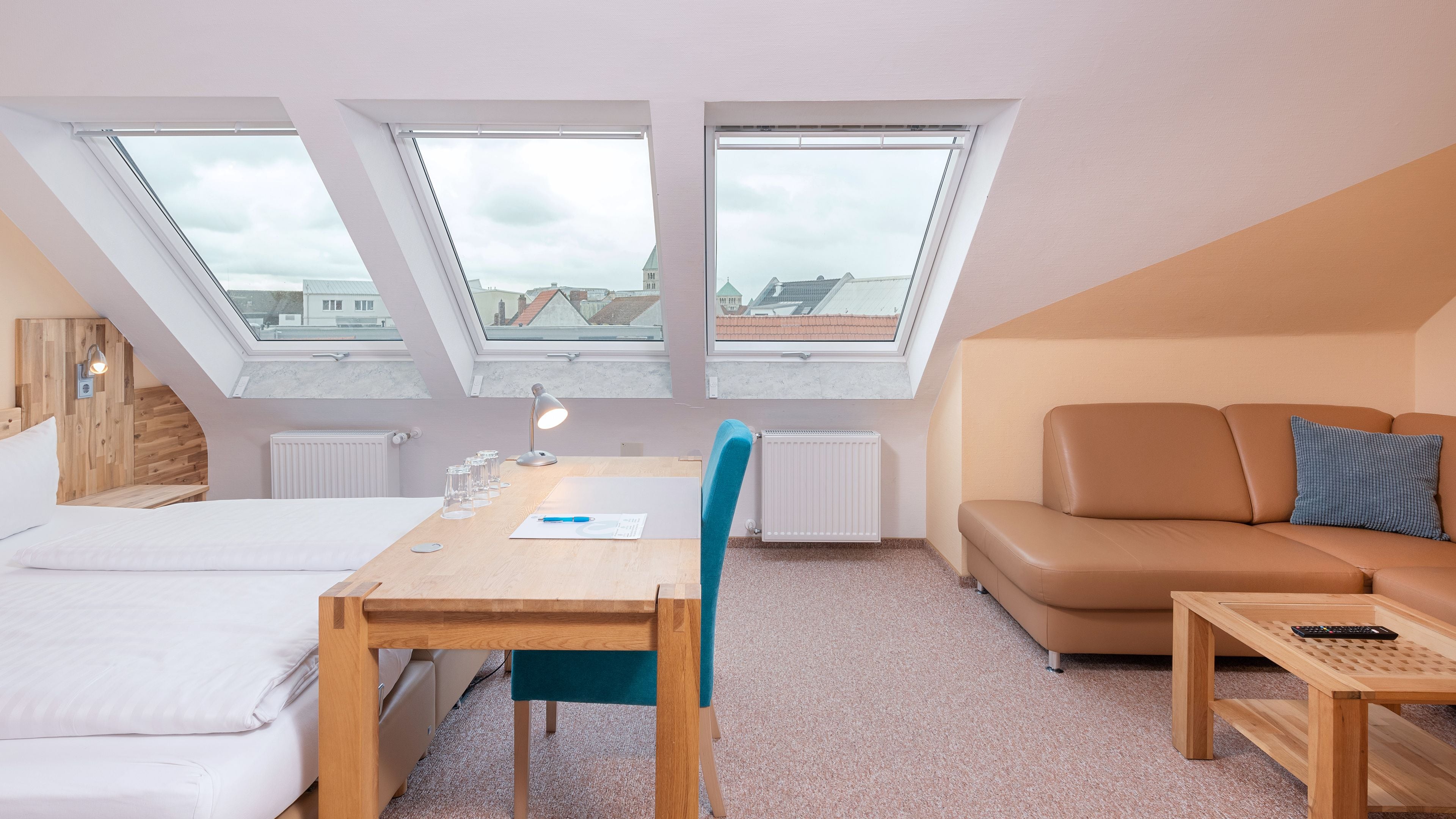 classic triple room | desk, blackout curtains, soundproofing, iron/ironing board