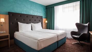 Premium bedding, minibar, in-room safe, desk