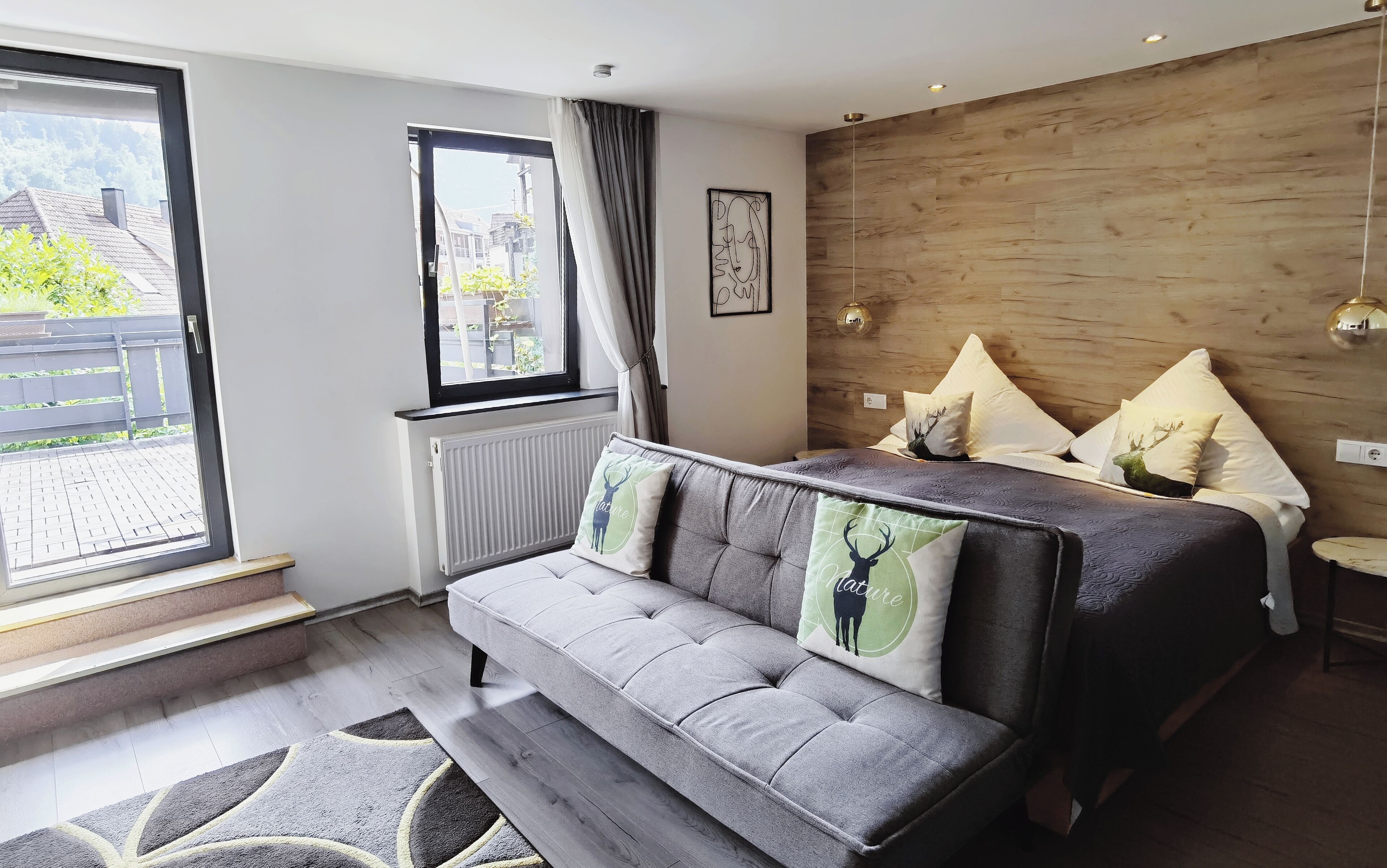 double room, balcony | 1 bedroom, premium bedding, desk, blackout curtains