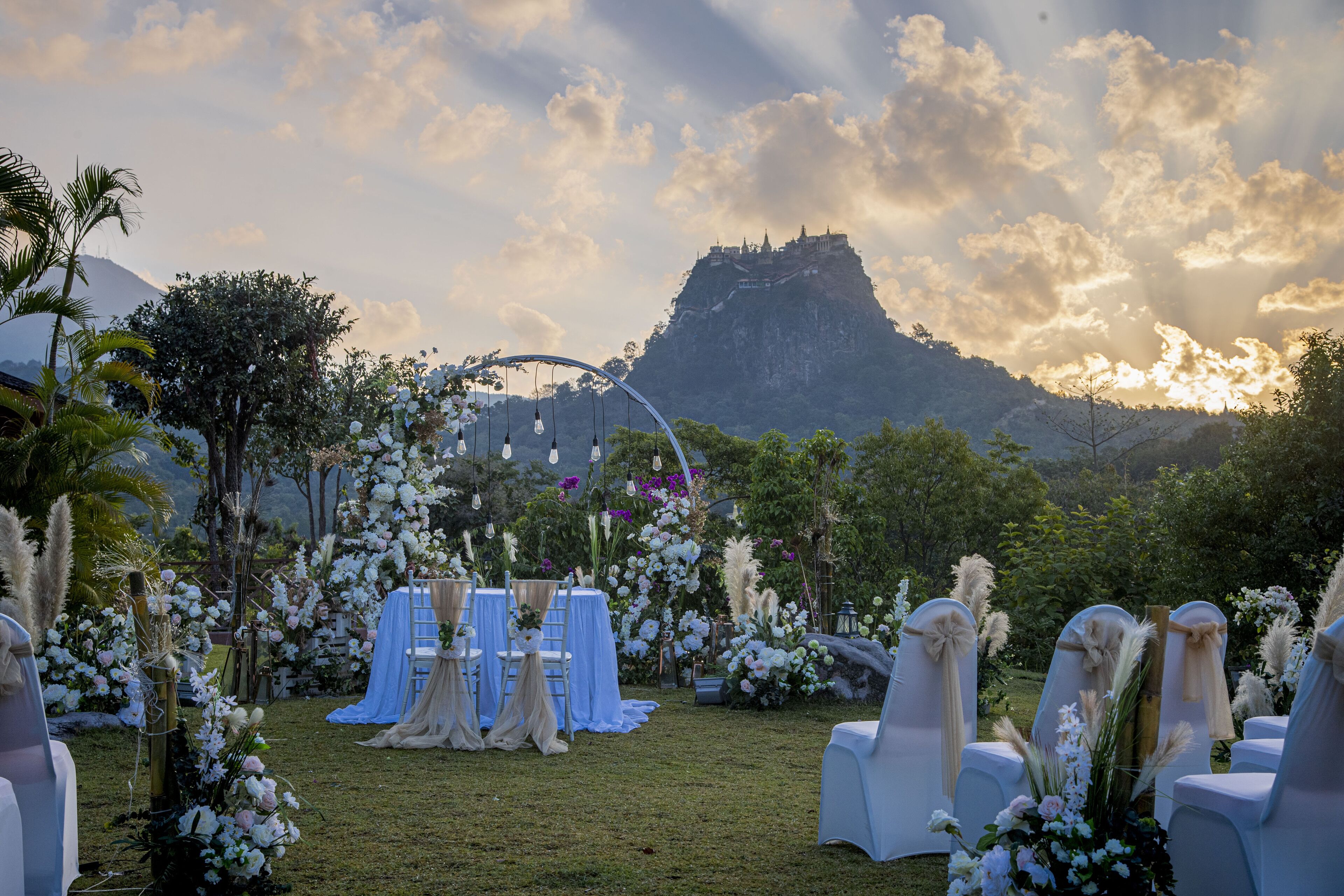 Área de bodas al aire libre