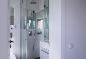 Comfort-Penthouse, Meerblick | Badezimmer