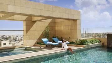 Seasonal outdoor pool, open 8:00 AM to 7 PM, free cabanas