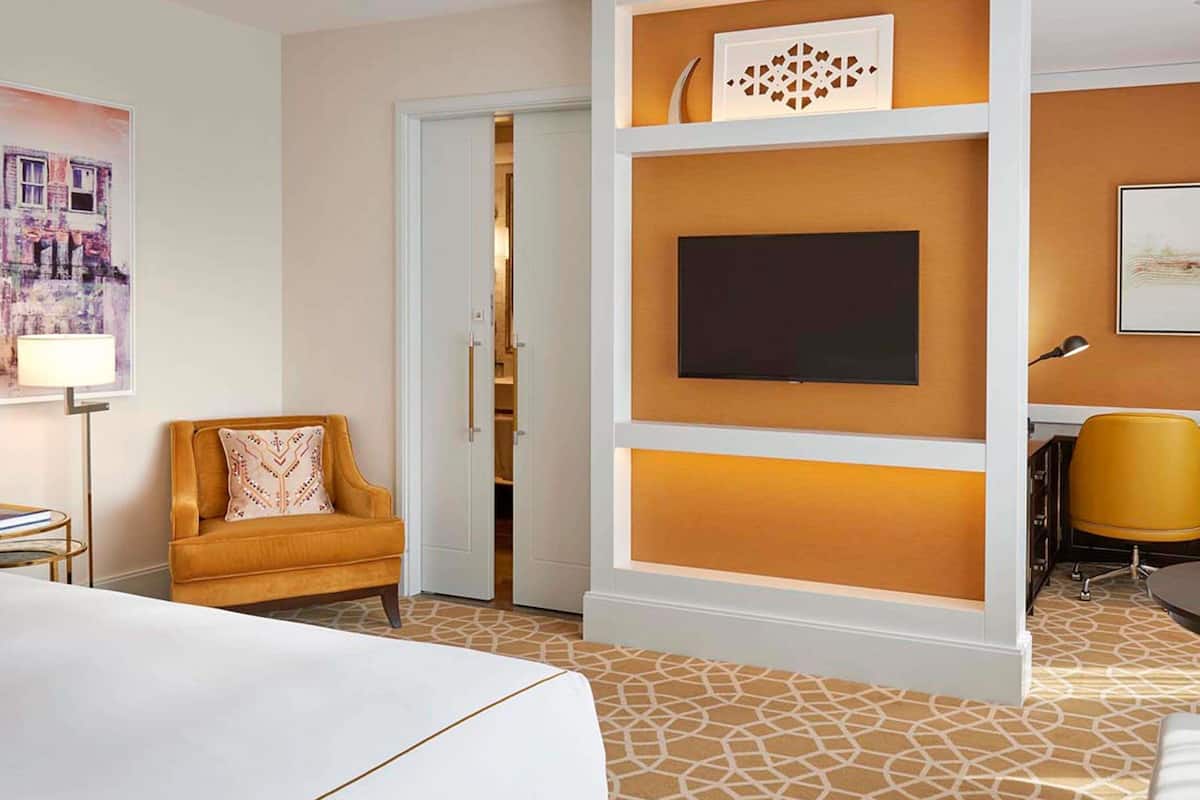 Ropa de cama de alta calidad, edredón y minibar