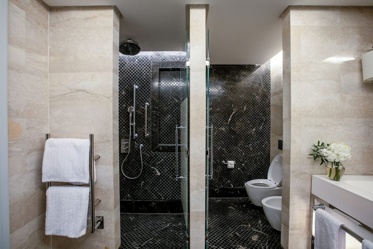 Combinazione doccia/vasca, vasca da bagno a immersione totale